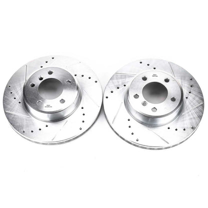 PowerStop Power Stop 04-06 BMW 525i Front Evolution Drilled & Slotted Rotors - Pair