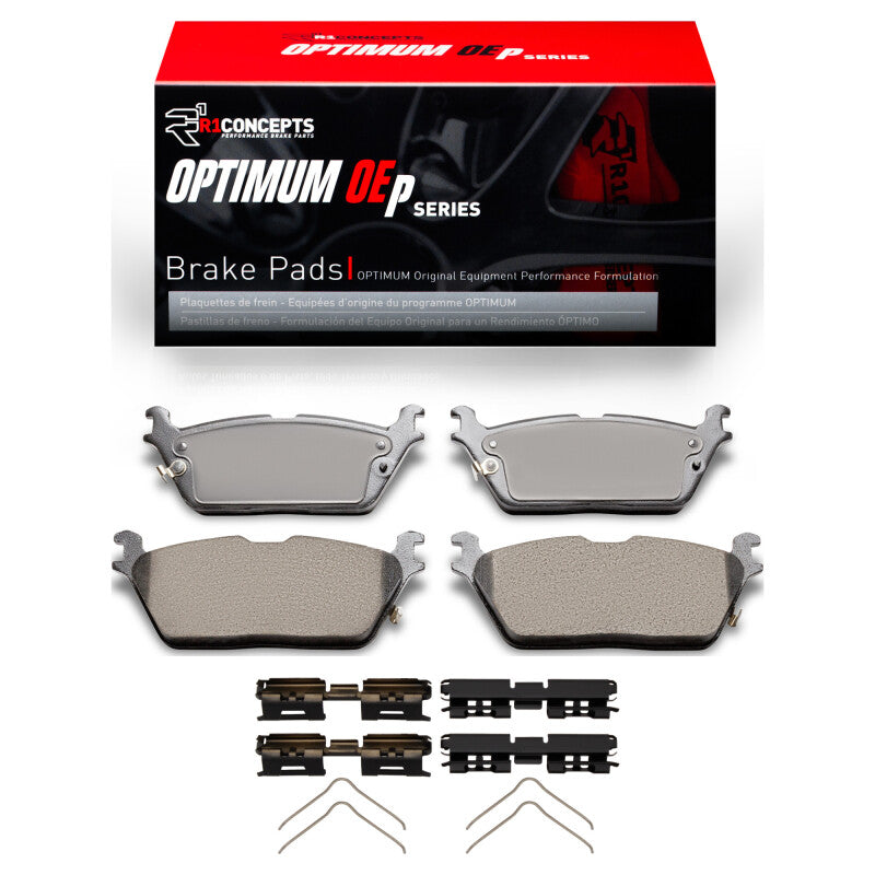R1 Concepts R1 2019-2025 Jeep Grand Wagoneer L Rear R1 Optimum OE Pads & Hardware Kit