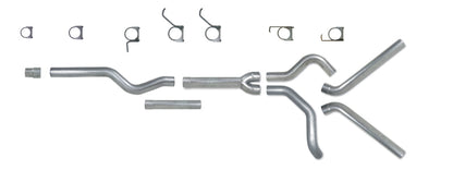Diamond Eye Performance Diamond Eye KIT 4in Catback MFLR REPLACMENT PIPE DUAL AL: 2006-2007.5 CHEVY/GMC 6.6L 2500/3500