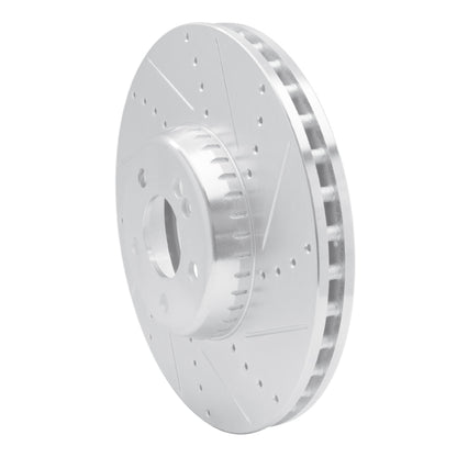 R1 Concepts R1 15-23 Mercedes-Benz C350E Front Right Drilled & Slotted Silver Brake Rotor