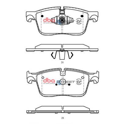DBA 20-22 Jaguar F-Pace (w/350mm Front Rotor) Front SSEV Street Series Brake Pads