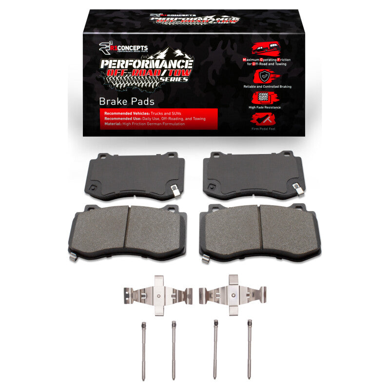R1 Concepts R1 05-23 Chrysler 300 Front Performance Off-Road/Tow Brake Pads & Hardware Kit