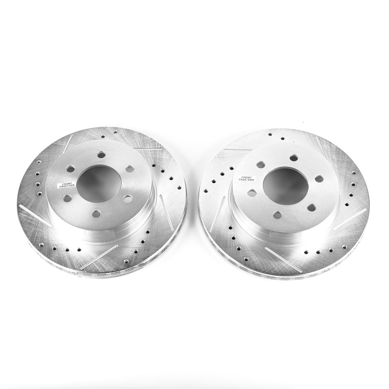 PowerStop Power Stop 97-02 Dodge Dakota Front Evolution Drilled & Slotted Rotors - Pair