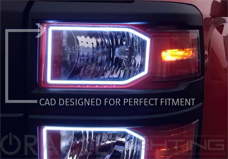 ORACLE Lighting Oracle Chevy Silverado 14-15 Halo Kit Non-Projector Style - w/ Simple Controller