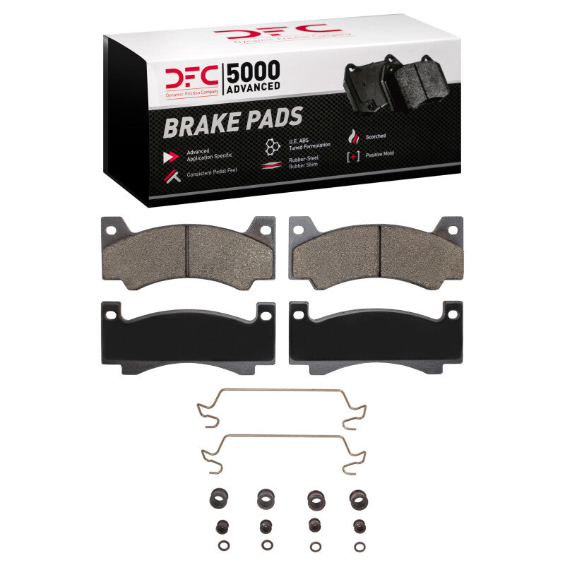 DFC 73-78 Chrysler Imperial Front 5000 Advanced Semi Metallic Brake Pads and Hardware Kit