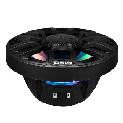 DS18 Marine 6.5in 2-Way 150 Watts RMS 4 ohm Digital LED Lights Bullet Tweeter Covers Included Black