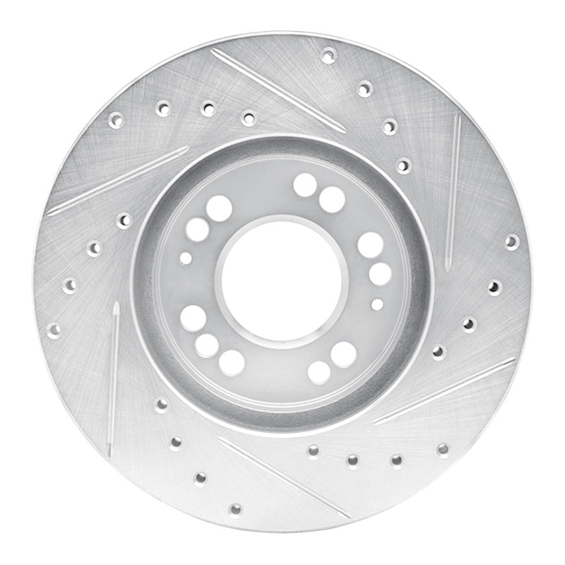 R1 Concepts R1 1991-2004 Dodge STEALTH Front Left Drilled & Slotted Silver Brake Rotor