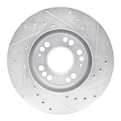 R1 Concepts R1 1991-2004 Dodge STEALTH Front Left Drilled & Slotted Silver Brake Rotor