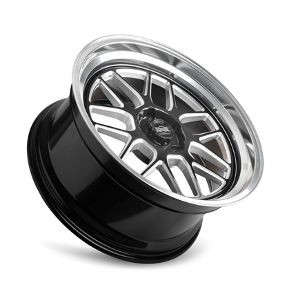 Ridler Wheels Ridler 611 20x8.5 / 5x120.65 BP / 0mm OS / 83.82mm Hub Gls Blk Mill w/ Diamond Cut Lip Wheel