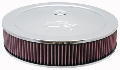 K&N Engineering K&N Round Air Filter Assembly 12in ID / 3.063in Height / 5.125in Neck Flange / 7/8in Drop Base