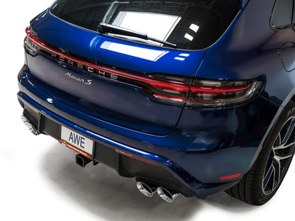 AWE Tuning 2022+ Porsche Macan 2.9TT Touring Edition Cat-Back Exhaust w/ Chrome Silver Tips