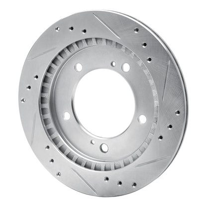 R1 Concepts R1 99-04 Chevrolet Tracker Front Left Drilled & Slotted Silver Brake Rotor