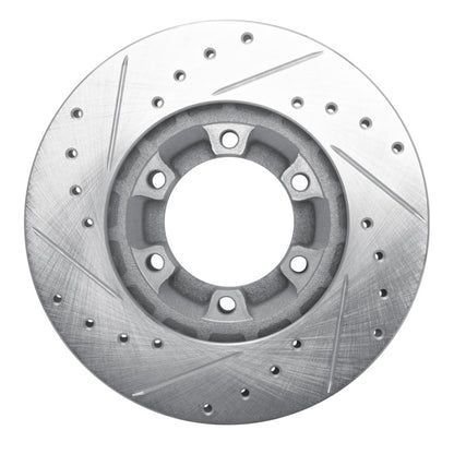 R1 Concepts R1 87-89 Dodge Raider Front Right Drilled & Slotted Silver Brake Rotor