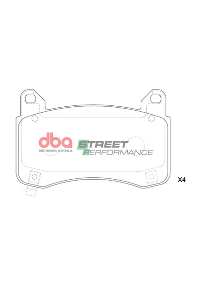 DBA 22-23 Tesla 3 (355mm Front Rotor) SP Performance Front Brake Pads