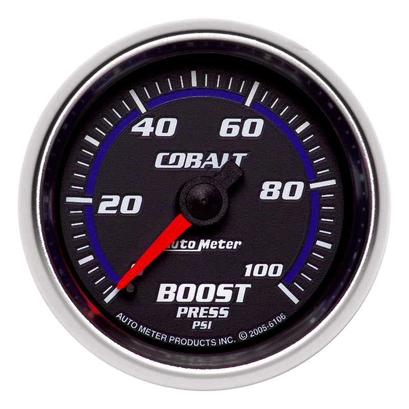 Autometer Cobalt 52mm 0-100psi Mechanical Boost Gauge
