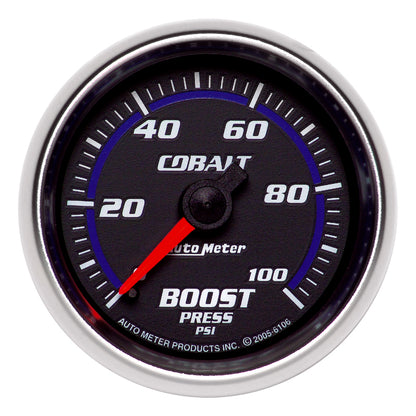 Autometer Cobalt 52mm 0-100psi Mechanical Boost Gauge