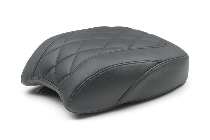 Mustang Motorcycle Mustang 18-21 Harley Heritage Classic, Deluxe Wide Tripper Passenger Seat Diamond Stitch - Black