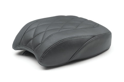 Mustang Motorcycle Mustang 18-21 Harley Heritage Classic, Deluxe Wide Tripper Passenger Seat Diamond Stitch - Black
