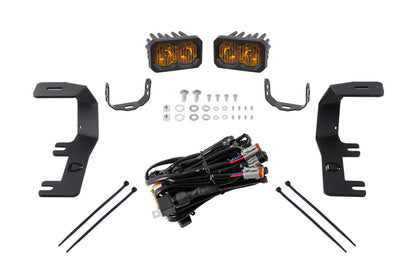 Diode Dynamics 14-19 Silverado/Sierra SSC2 LED Ditch Light Kit - Sport Yellow Combo
