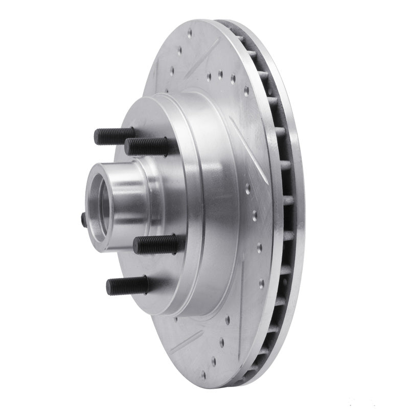 R1 Concepts R1 1988-1991 Chevrolet C1500 Front Left Drilled & Slotted Silver Brake Rotor