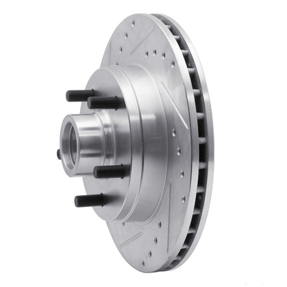 R1 Concepts R1 1988-1991 Chevrolet C1500 Front Left Drilled & Slotted Silver Brake Rotor