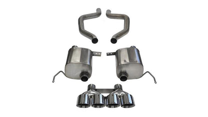 CORSA Performance Corsa 2017-2019 Corvette Z06 2.75in Axle Back Exhaust Polished Dual Rear Exit Quad 4.5in Tip (Sport)