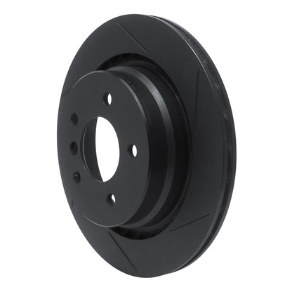 R1 Concepts R1 95-02 BMW M3 Rear Left Slotted Black Brake Rotor