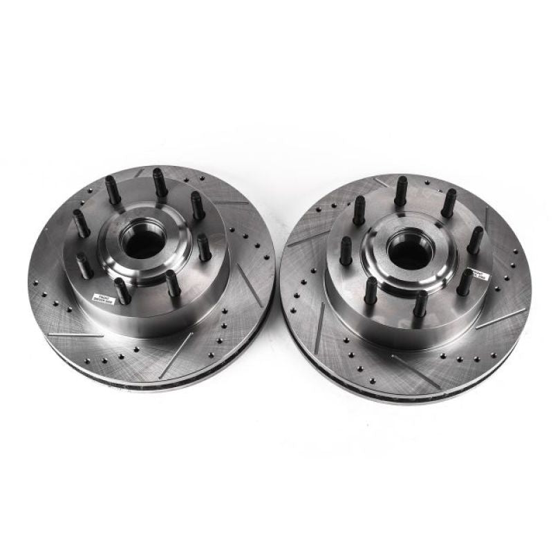 PowerStop Power Stop 05-07 Ford F-350 Super Duty Front Drilled & Slotted Rotor - Pair