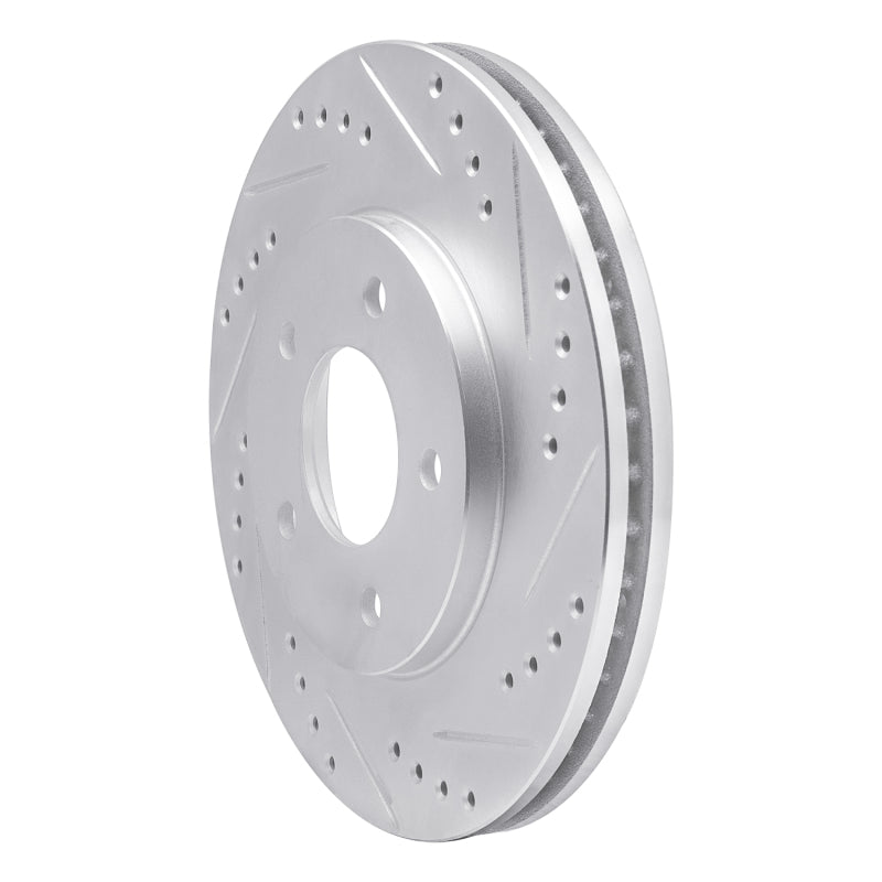 R1 Concepts R1 94-01 Buick Regal Front Right Drilled & Slotted Silver Brake Rotor