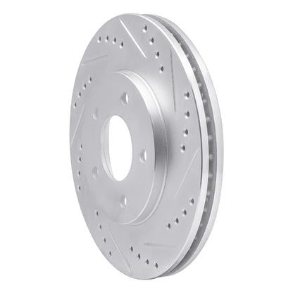 R1 Concepts R1 94-01 Buick Regal Front Right Drilled & Slotted Silver Brake Rotor