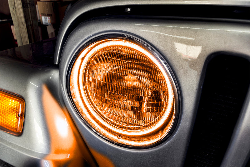 ORACLE Lighting Oracle Jeep Wrangler TJ 97-06 LED Waterproof Halo Kit - Amber