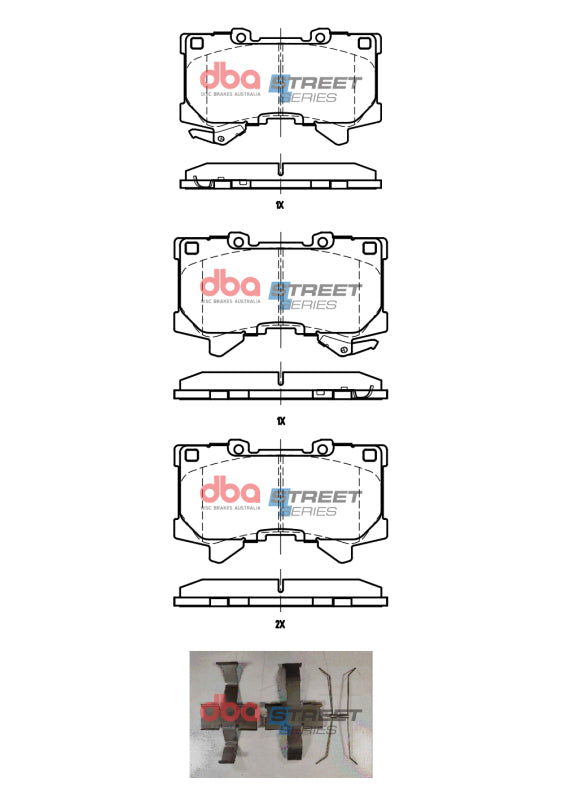 DBA 2022 Lexus LX600 Front Street Series Brake Pads