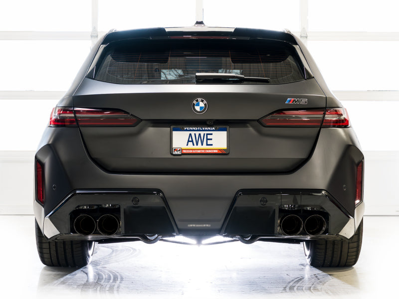 AWE Tuning BMW G90/G99 M5 Track Edition Cat-Back Exhaust - Diamond Black Tips