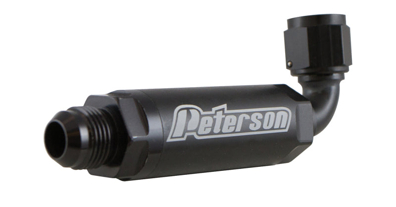 Peterson Fluid Systems Scavenge Filter -12AN 90 Degree