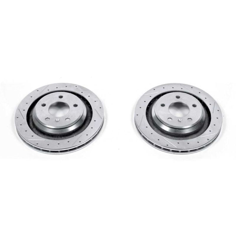 PowerStop Power Stop 05-08 Pontiac Grand Prix Rear Evolution Drilled & Slotted Rotors - Pair