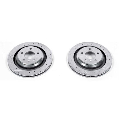 PowerStop Power Stop 05-08 Pontiac Grand Prix Rear Evolution Drilled & Slotted Rotors - Pair