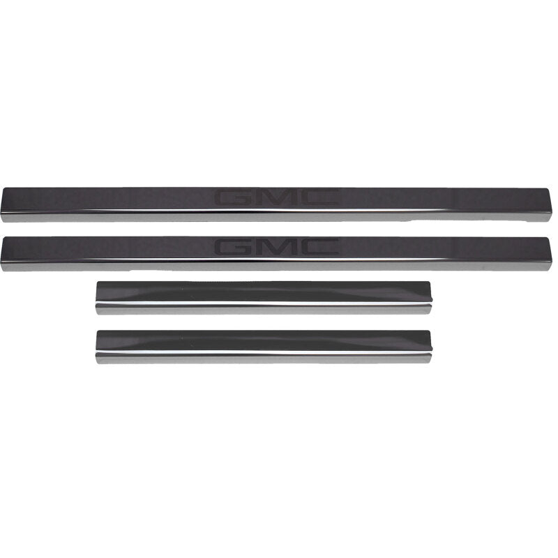 Putco 2020 GMC Sierra LD/HD - Crew Cab w/ GMC Etching (4pc) Black Platinum Door Sills