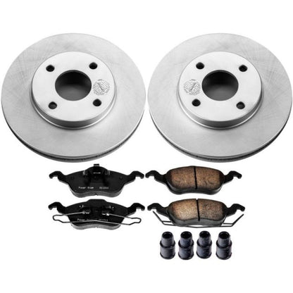 PowerStop Power Stop 00-04 Ford Focus Front Z17 Evolution Geomet Coated Brake Kit