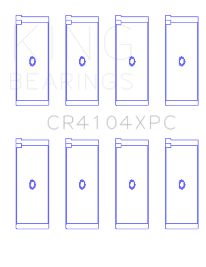 King Engine Bearings Audi/VW 83-03 1.6L/1.8L/2.0L (Size .026) Performance Coated Rod Bearing Set