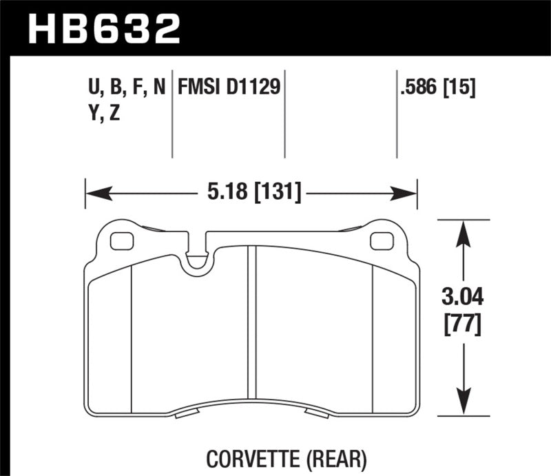 Hawk Performance Hawk 2007-2015 Volkswagen Tourareg Base/V6/V6-Sport/TDI HPS 5.0 Performance Rear Brake Pads