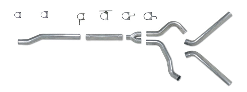 Diamond Eye Performance Diamond Eye KIT 4in Catback MFLR RPLCMENT PIPE DUAL AL: 03-07 FORD 6.0L F250/F350