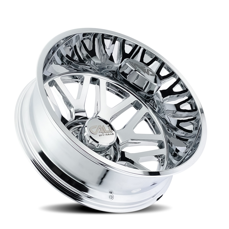 Cali Off-Road 9115D Invader Dually 24x8.25 / 8x165.1 BP / -232mm Offset / 121.3mm Hub Chrome Wheel