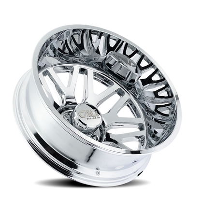 Cali Off-Road 9115D Invader Dually 24x8.25 / 8x165.1 BP / -232mm Offset / 121.3mm Hub Chrome Wheel