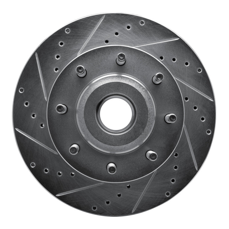 R1 Concepts R1 05-07 Ford F-250 2WD (Super Duty) Front Left Drilled & Slotted Silver Brake Rotor