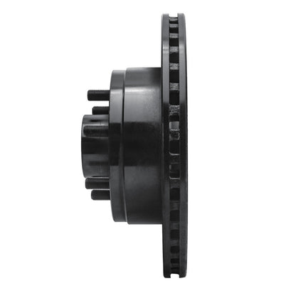R1 Concepts R1 91-96 Dodge Dakota RWD Front Right Drilled & Slotted Black Brake Rotor
