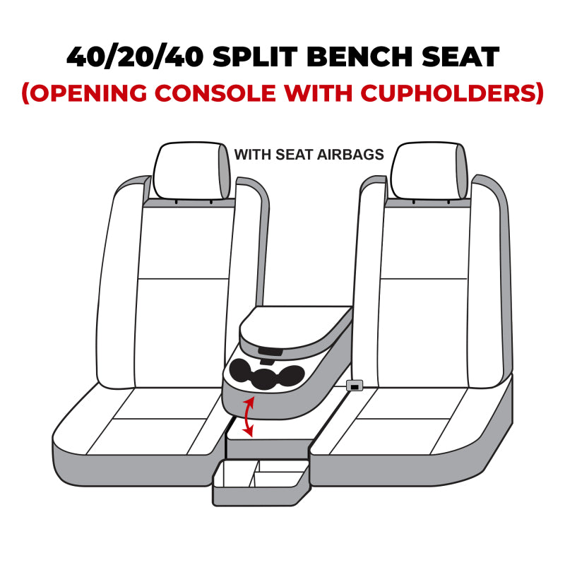 Covercraft 22-24 Dodge RAM 2500/3500 Polycotton SeatSaver Custom Front Row Seat Covers - Taupe