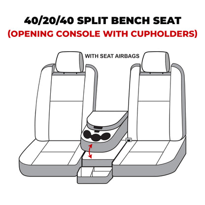 Covercraft 22-24 Dodge RAM 2500/3500 Carhartt Super Dux SeatSaver Custom Front Row Seat Covers - Blk