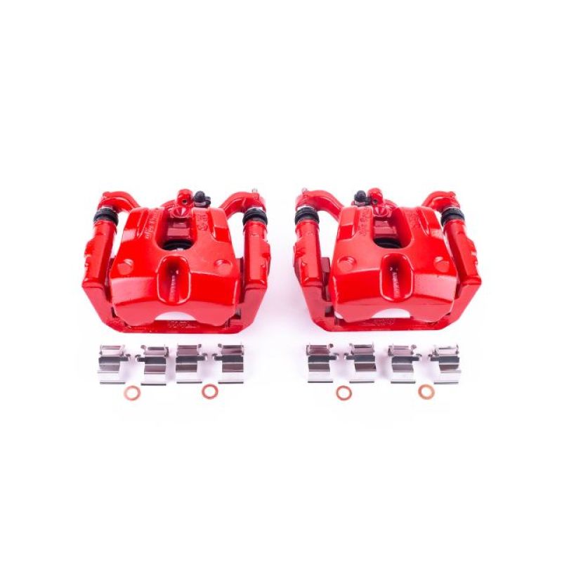 PowerStop Power Stop 15-17 Chrysler 200 Rear Red Calipers w/Brackets - Pair