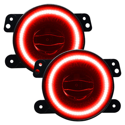 ORACLE Lighting Oracle Jeep Wrangler JK/JL/JT High Performance W LED Fog Lights - Red