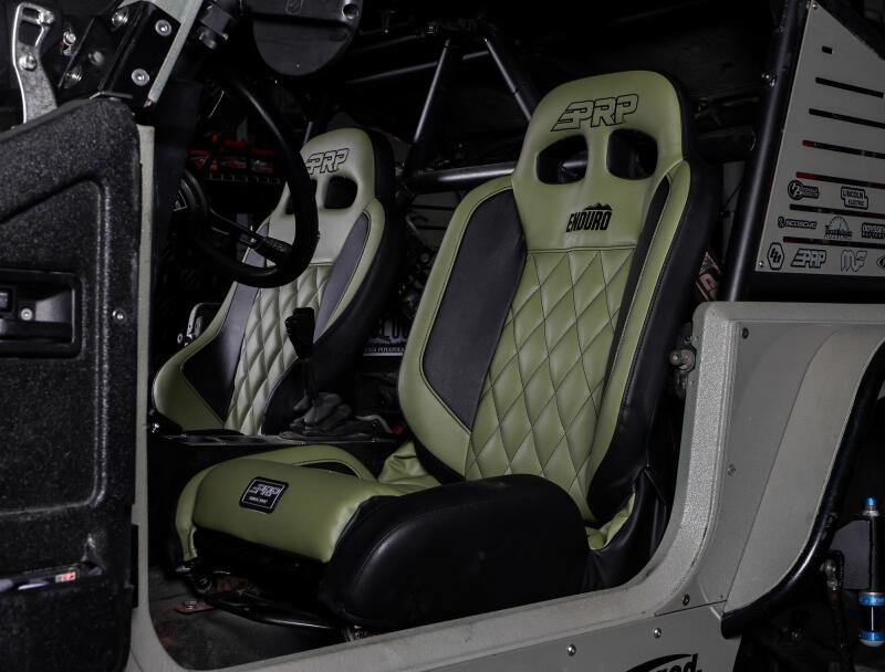 PRP Seats PRP EnduroTrail Reclining Suspension Seat - Gray Tweed - Driver